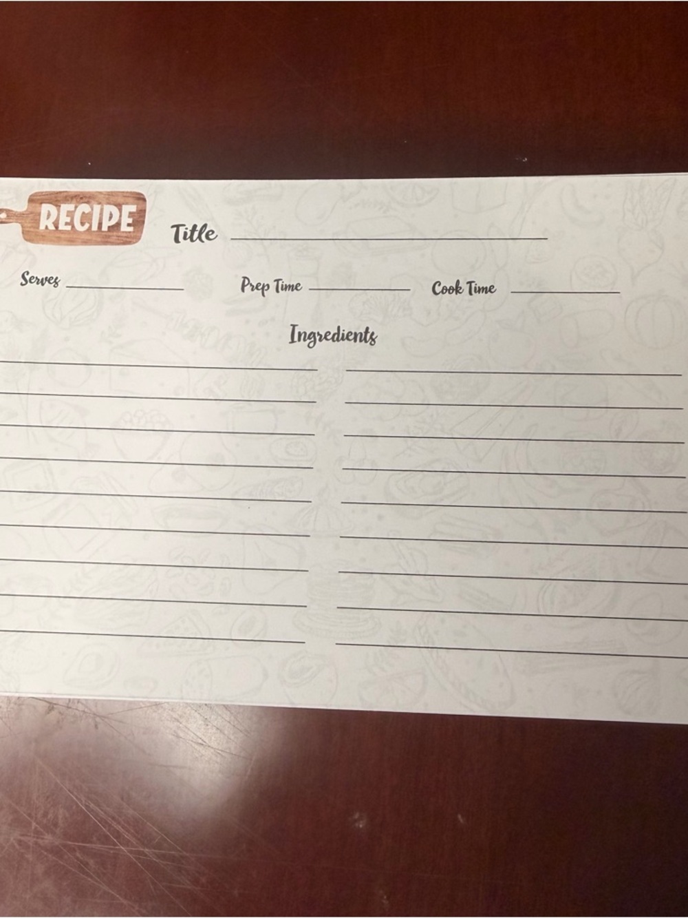 Recipe Card Set with Category Dividers - Soups, Salads, Entrees, Desserts 5x7 - Picture 3 of 4